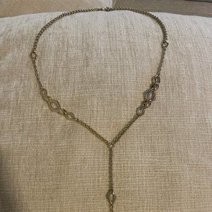 Chicos Long Gold Chain Necklace New with Tags